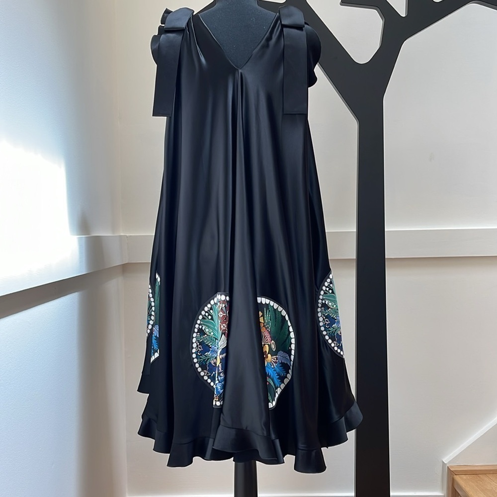 Authentic FENDI Black embellished dress size 38 xs-s NEW - Picture 8 of 12
